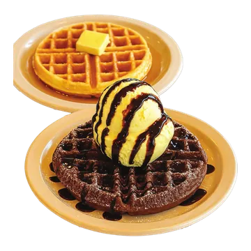 Waffle de chocolate